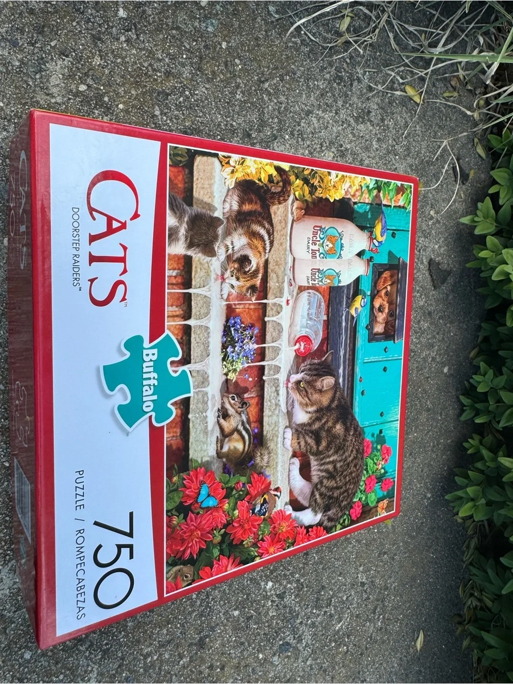 Doorstep Pals 750-Piece Jigsaw Puzzle - Red